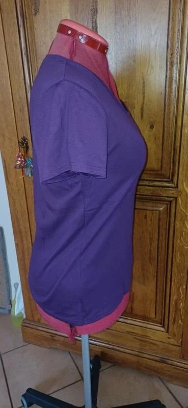 Camiseta violeta marca Blanche Porte talla 42/44 nueva – photo 4